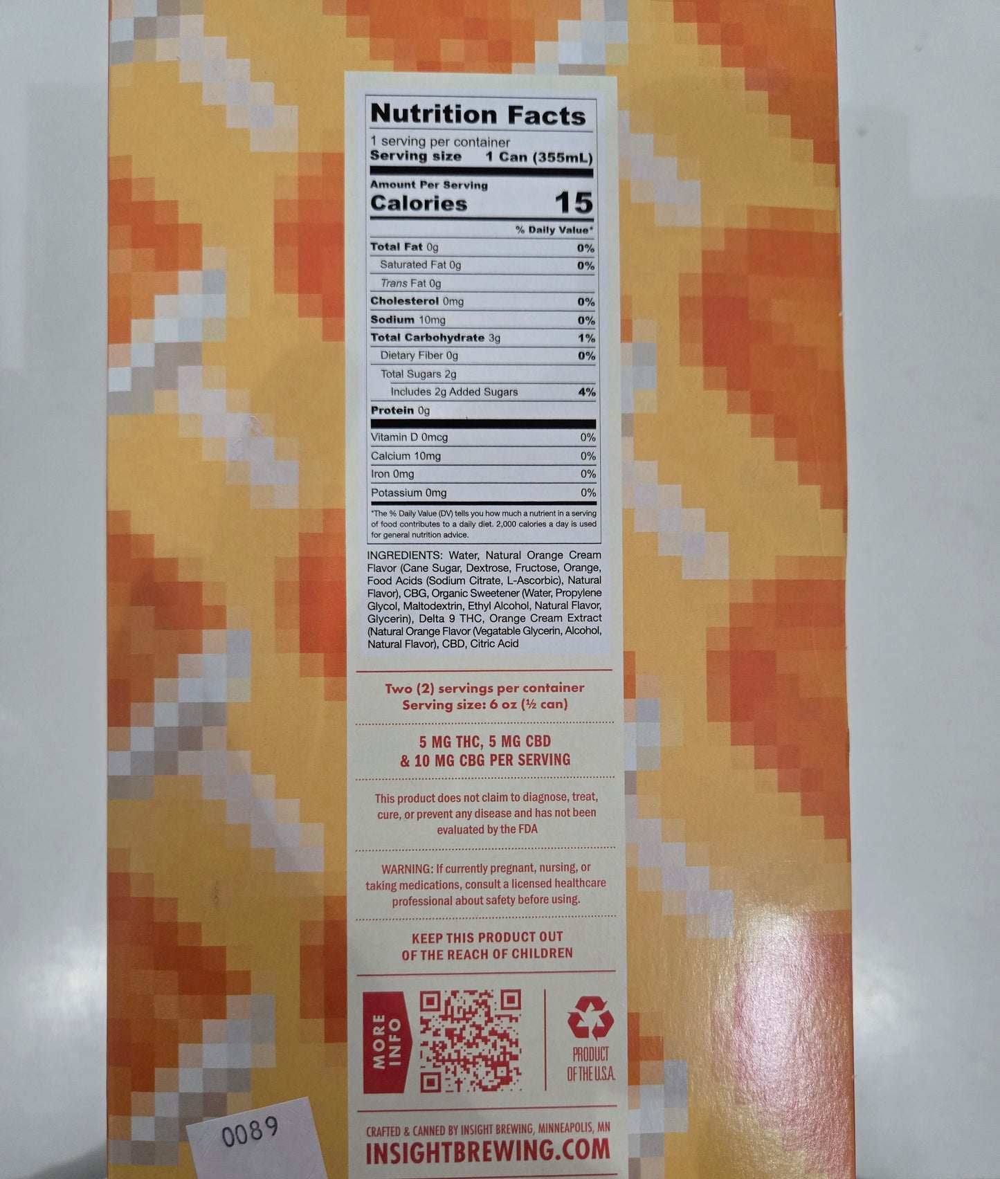Insight Flavor Pixels - 10mg Orange Creamsicle