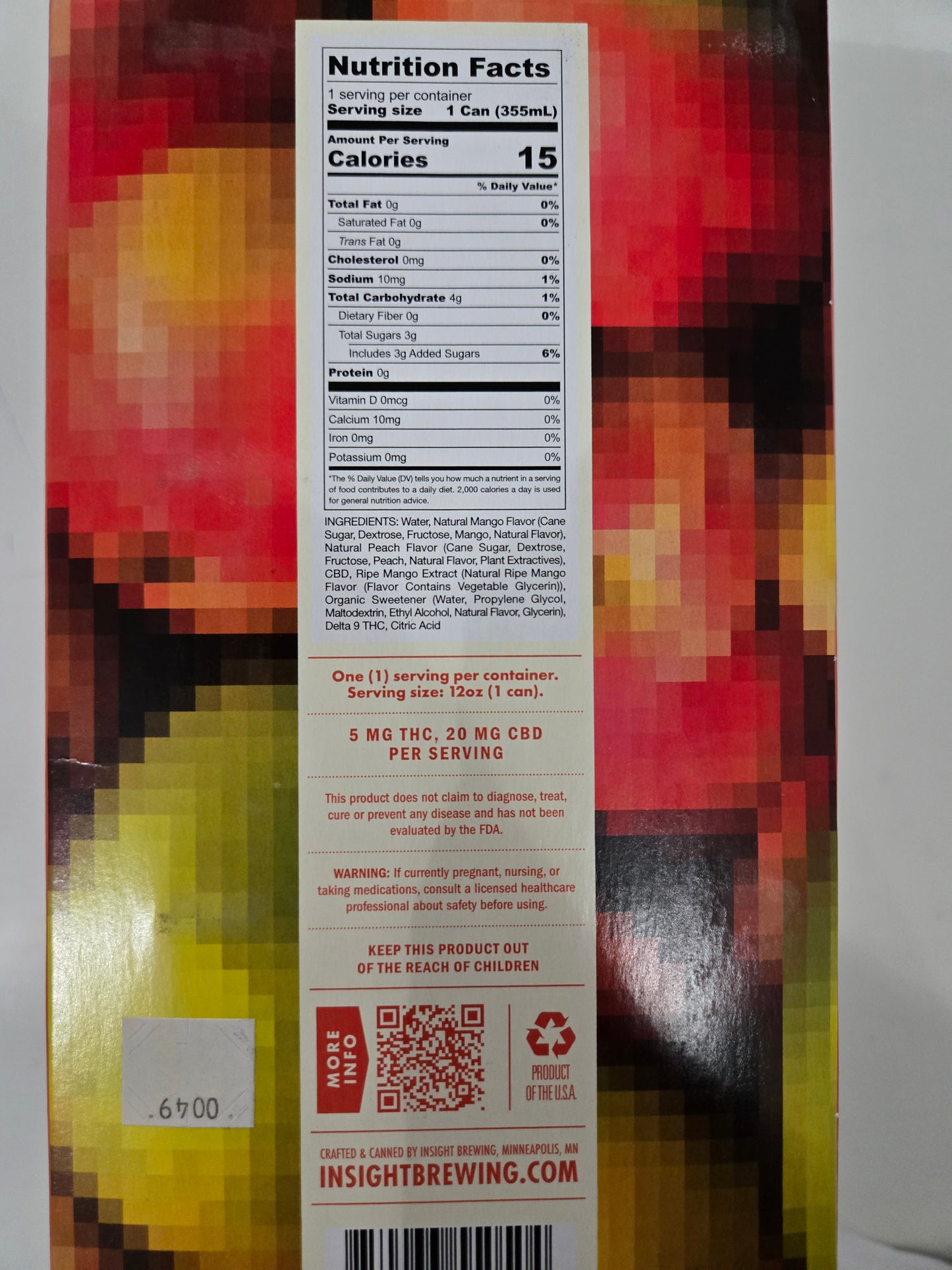 Insight Flavor Pixels - 5mg Peach Mango