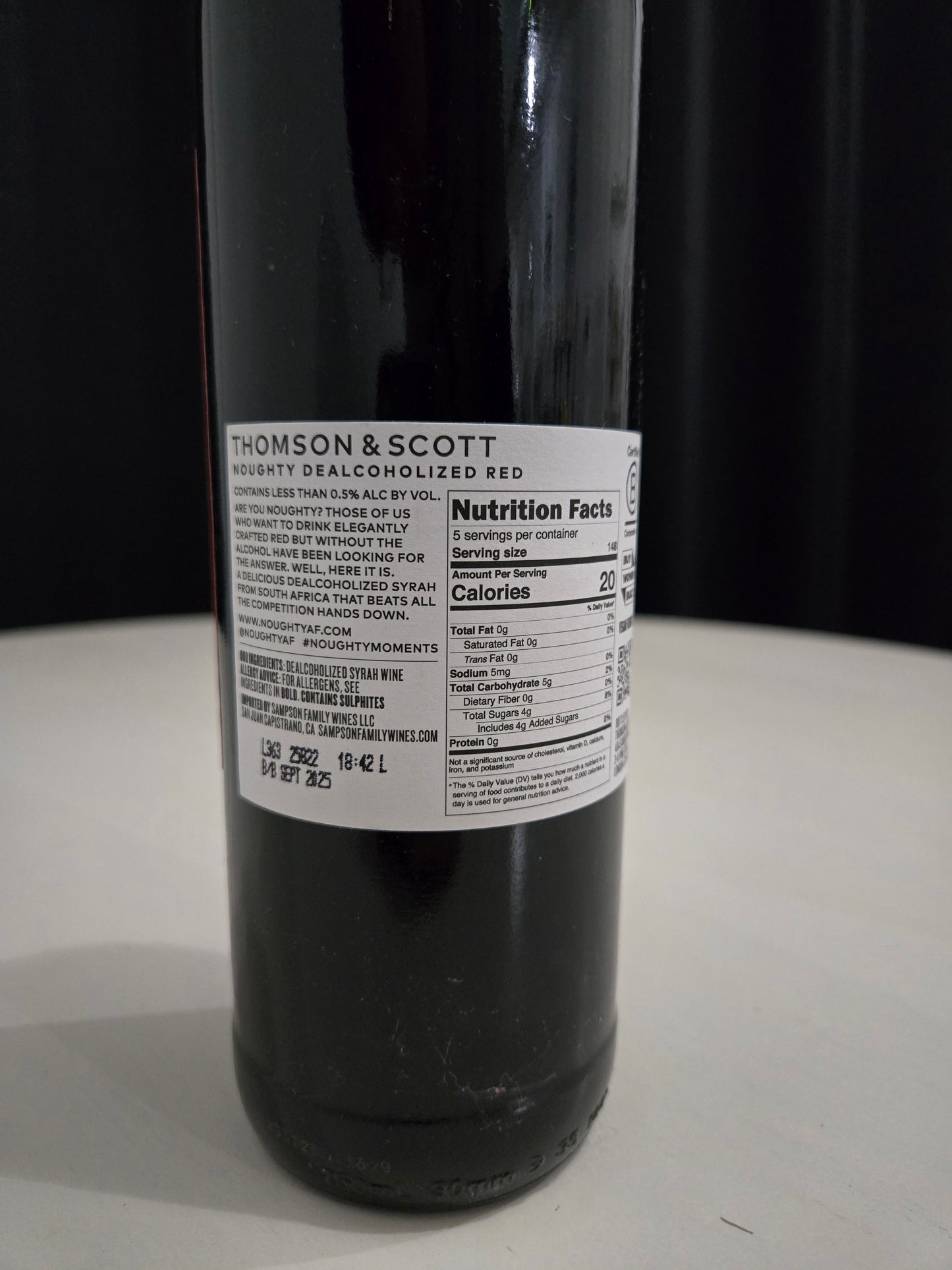 Noughty Wines - Rouge
