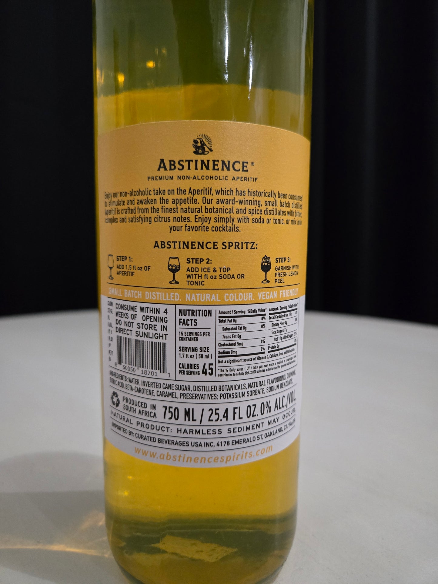 Abstinence Spirits - Lemon Bittersweet