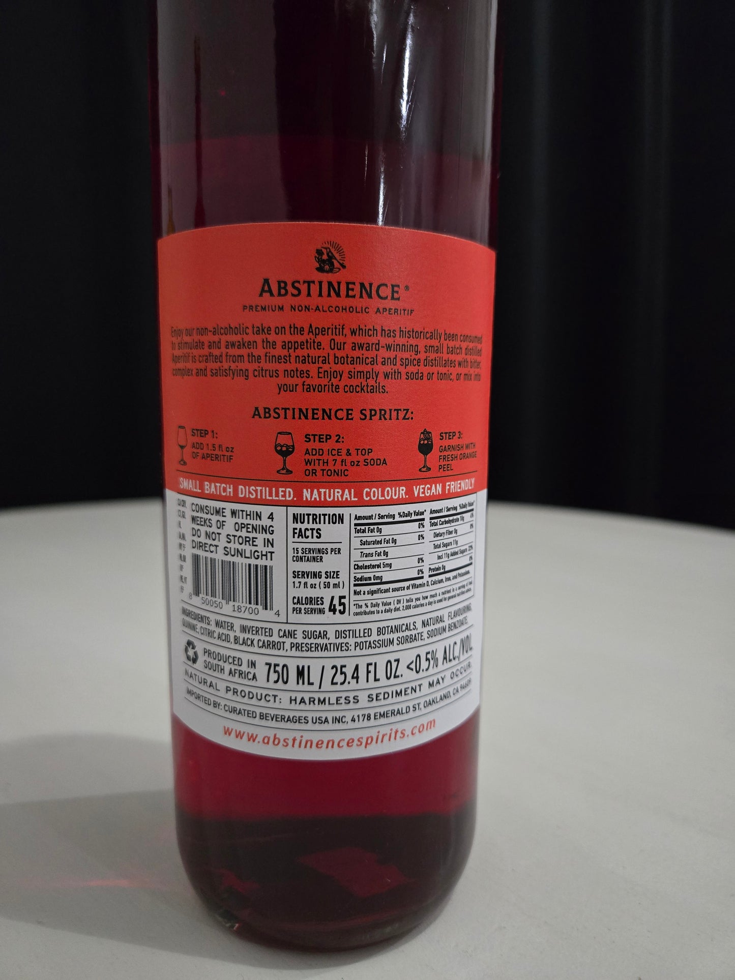 Abstinence Spirits - Blood Orange Bittersweet
