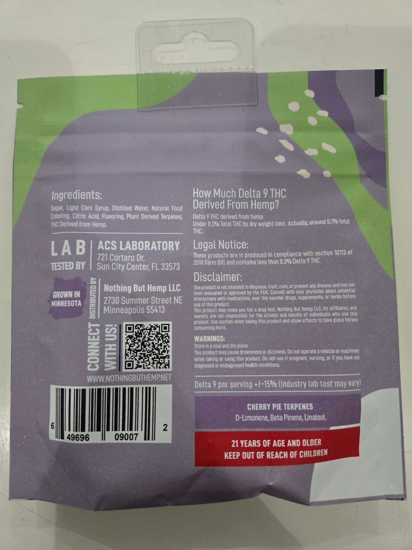 Vibes Hard Candy | Black Cherry Pie Strain | 5mg THC | THC Hard Candies