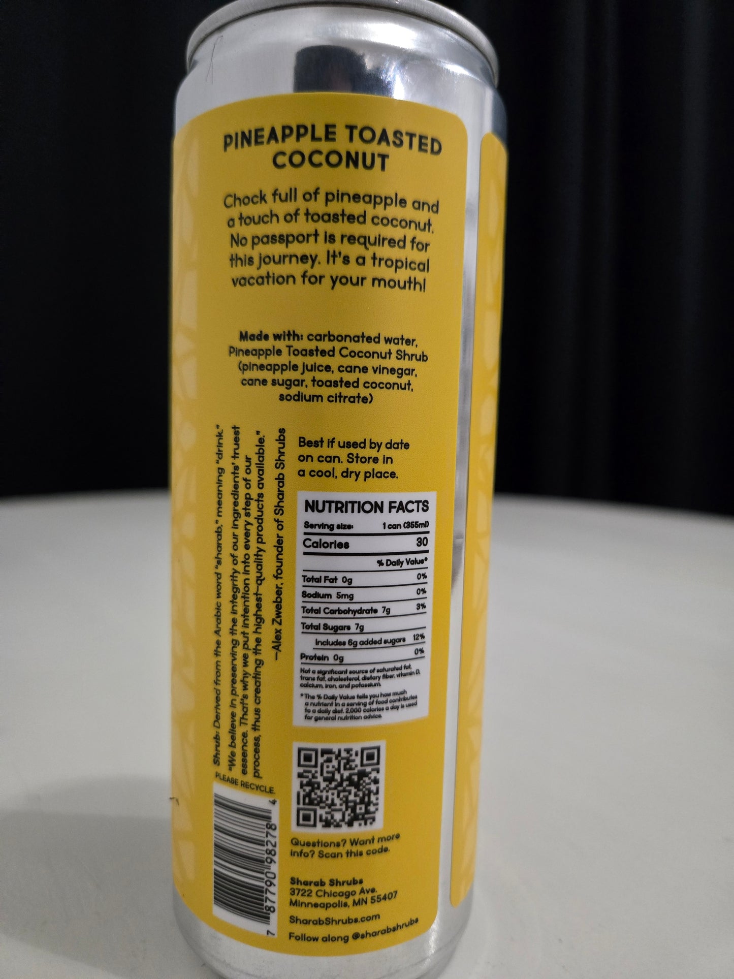 Sharab Shrubs - SHRUB N BUB - Pineapple Toasted Coconut