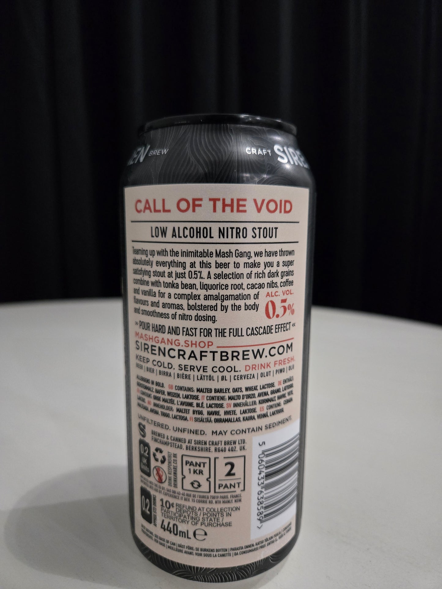 Mash Gang - MG x Siren Call of the Void Nitro Stout