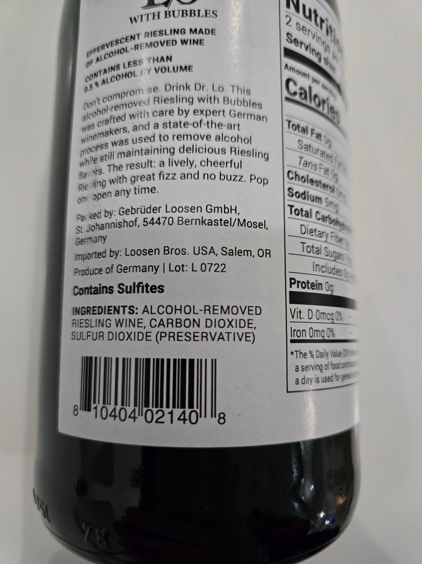 Dr. LO Wine - Sparkling Riesling