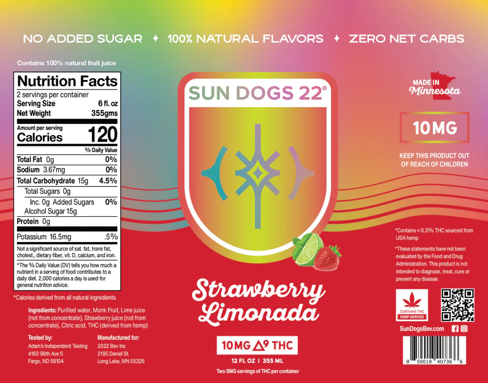 Sun Dogs - Strawberry Limonada 10mg